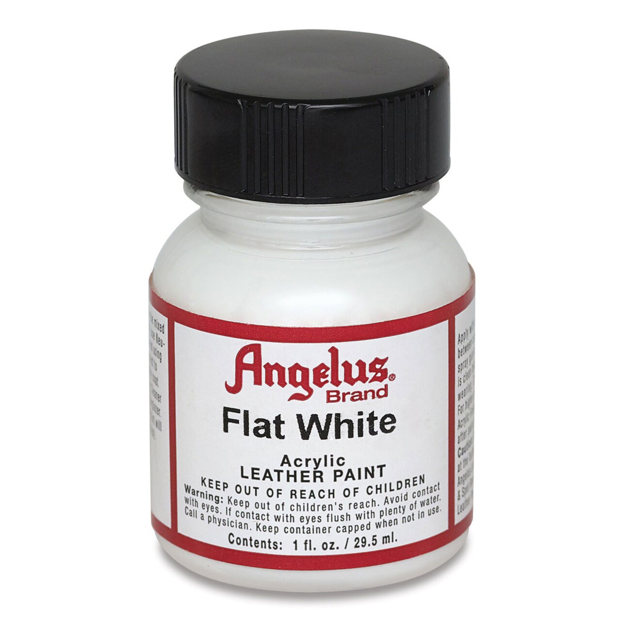 Angelus Acrylic Leather Paint - Flat White, 1 oz